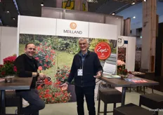 Matthias Meilland and Bruno Etavard of Meilland in front of Zepeti (known as Petite Knock Out in North America). This patio roses was launched last year in Norway, China, UK, and Australia and is already available in the US, Canada, Japan and Europe. And is highly appreciated in the German market, being sold at the leading garden centers and DIY stores. In the coming years it will also be launched in more countries. More on this later in FloralDaily.